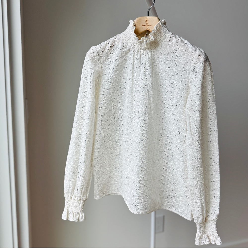 Sézane Cathy Blouse in Ecru - Picture 3 of 11